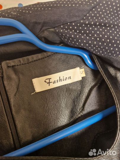 Платье женское 44 из эко-кожи