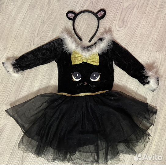 Костюм платье кошечки для девочки 98/104