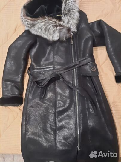 Дубленка женская зимняя 44 46