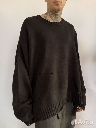 Свитер оверсайз крупной вязки
