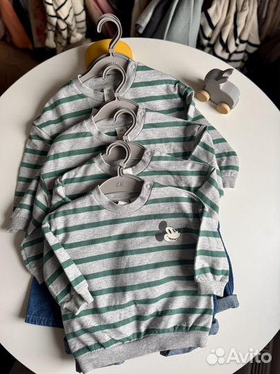 Костюм свитшот и джинсы H&M 68,74,80,86,92 весна