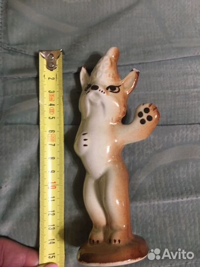 Статуэтка фарфор СССР Рысёнок