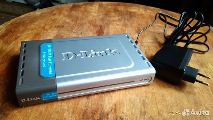 Принтсервер D-Link DP-300U с блоком питания