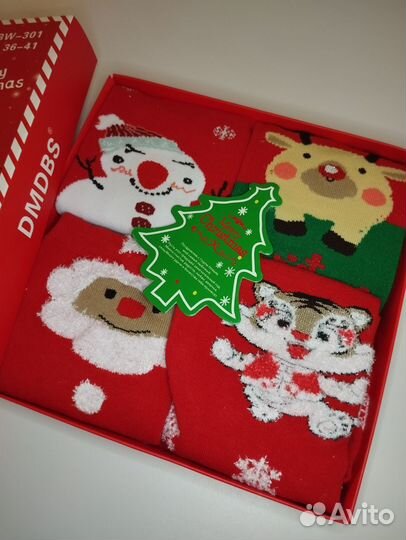 Комплект новогодних нос очков 36-41