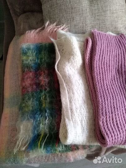 Варежки шапка и шарфы зимние