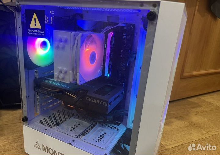 Мощный игровой пк с монитором