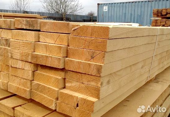 Доска обрезная естественной влажности 50х150х6000