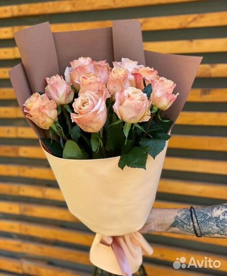 Цветы розы букет