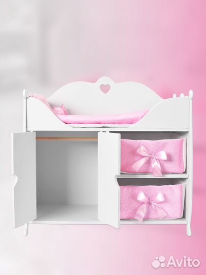 Мебель для кукол домик кроватка деревянный манюня