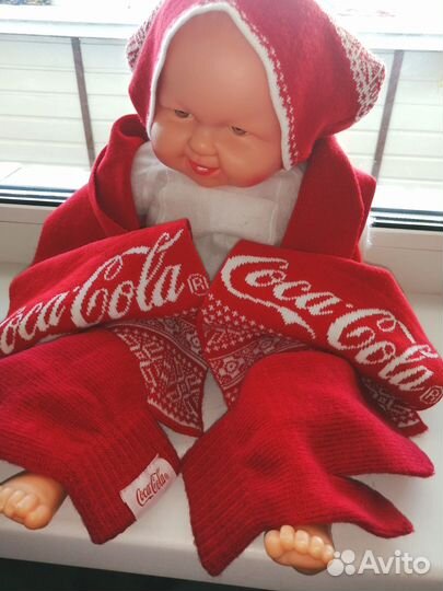 Комплект шапка+шарф+варежки Coca-Cola