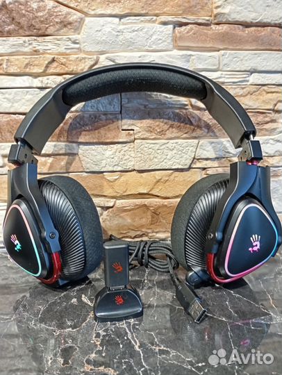 Беспроводные наушники Bloody MR710 с микрофоном