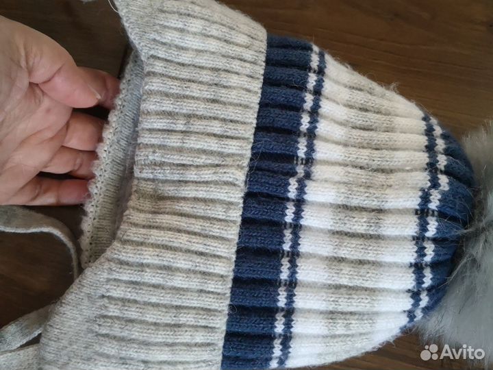 Шапка зимняя мальчик 4,5,6 лет