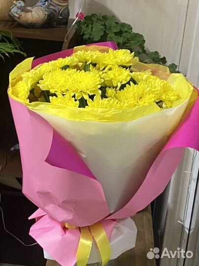 Хризантема букет большой