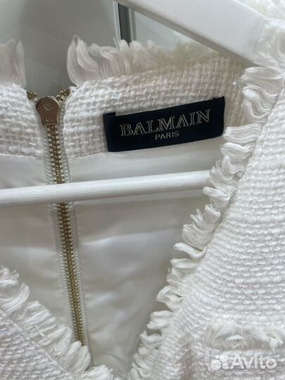 Платье женское белое S Balmain