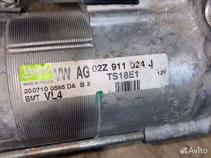 Стартер 02Z911024J 1.9tdi VW, Skoda, Seat, Audi