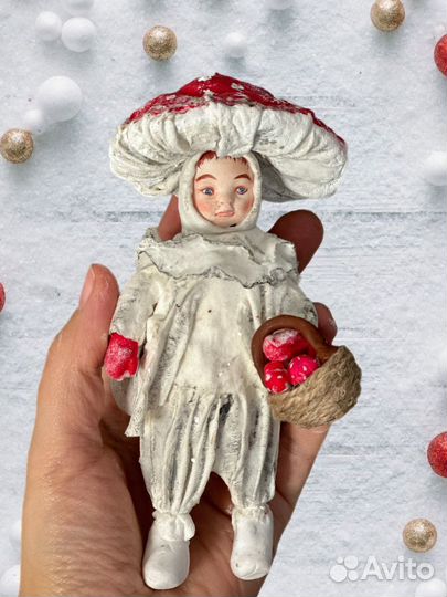 Елочные игрушки из ваты СССР