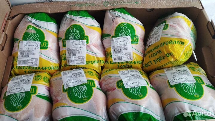 Тушки цб, куры, корнишоны, мясо замороженные