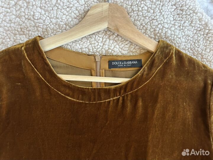 Dolce gabbana кофта велюровая оригинал
