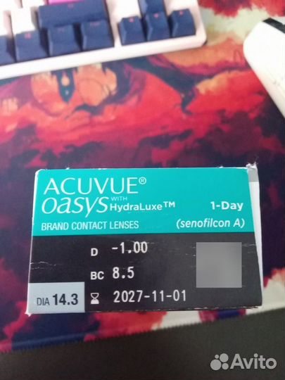 Линзы контактные acuvue oasys 1 day