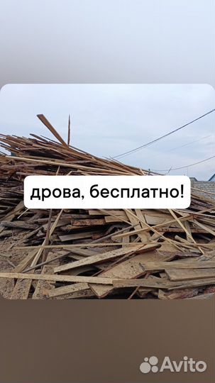 Дрова бесплатно, самовывоз