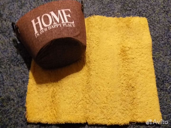 Ковер прикроватный и корзина д белья