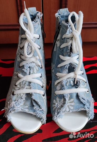 Кеды джинсовые женские