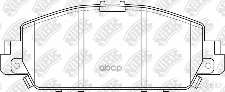 Колодки тормозные дисковые перед PN28005 NiBK