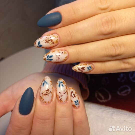 Маникюр с покрытием#Наращивание