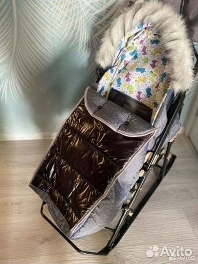 Коляска санки