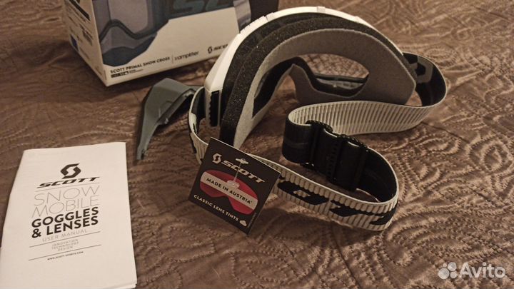 Очки снегоход квадроцикл Scott Primal MY23 Wh/Clea