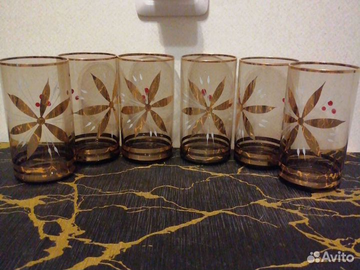 Стаканы тонкое стекло СССР