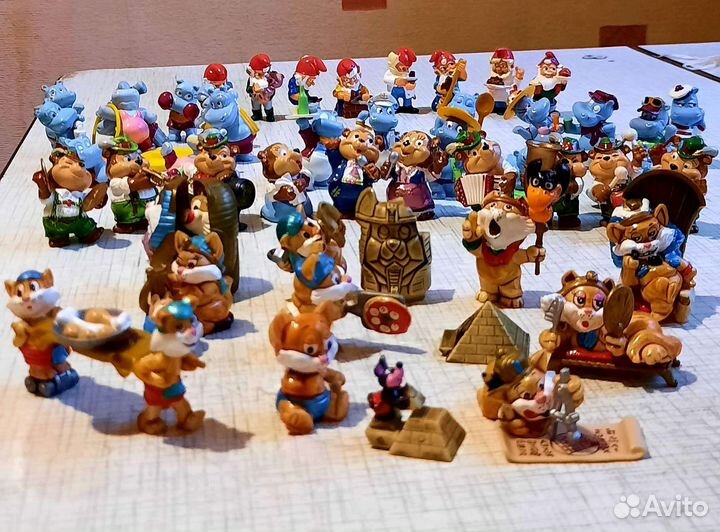 Игрушки из киндер сюрприза 90х коллекции