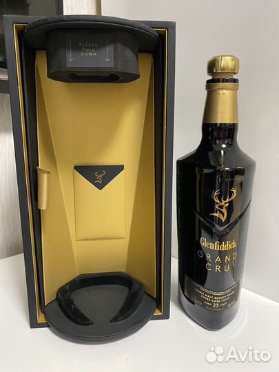Бутылка от виски в коробке Glenfiddich Grand Cru