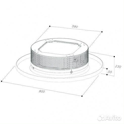 Вытяжка sirius SLT962-EM copper