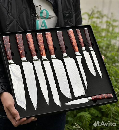 Набор кухонных ножей ручной работы