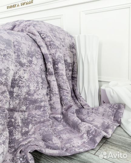 Покрывало зарина сирень новое плед на кровать