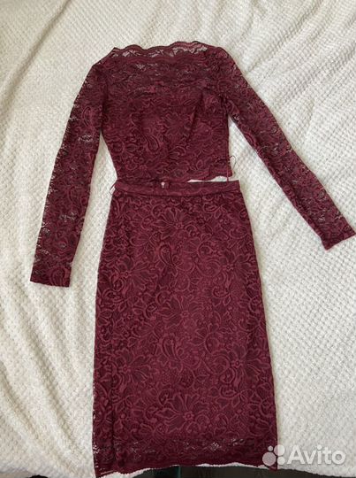 Платье комплект кружевной Befree, размер xs