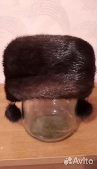 Шапка зимняя норковая женская