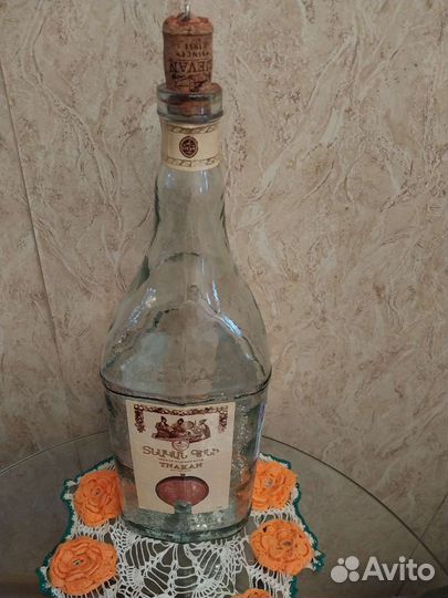 Бутылки графины стеклянные