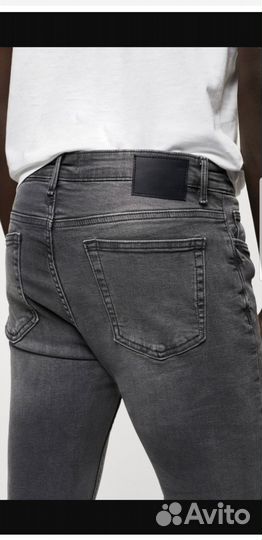 Джинсы скинни Jude mango серый