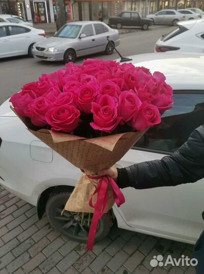 Розы букет цветов 51