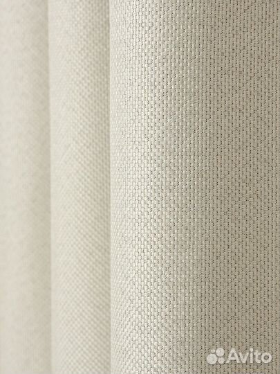 Плотные шторы бежевый