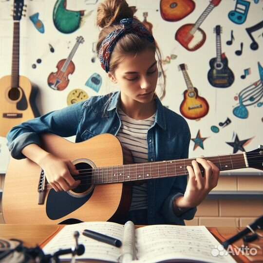 Уроки по вокалу, гитаре, барабанам, фортепиано