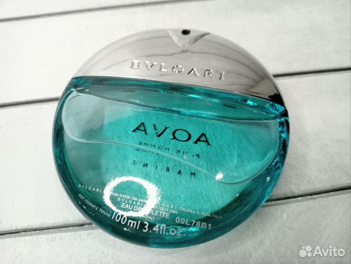 Bvlgari aqva pour homme 100 мл тестер с витрины