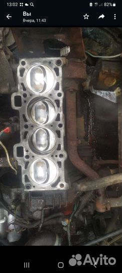 Рабочий двигатель. И коробка. На 2110 ваз