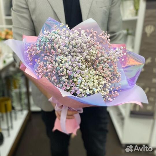 Огромный Букет из Гипсофил Доставка