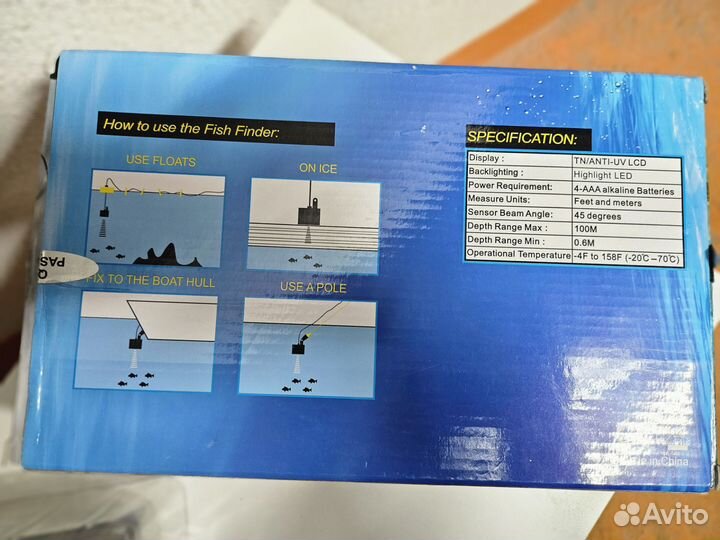 Эхолот для рыбалки зимней илетней fish finder