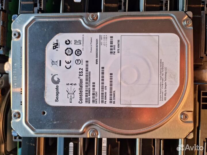 Жёсткий диск SAS 2, 3, 4, 6, 8 тб