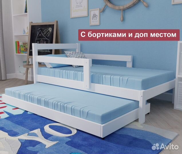 Детская кровать из березы