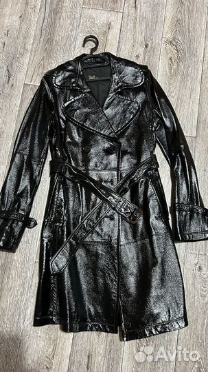 Плащ лаковый натуральный